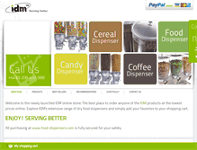 Tablet Screenshot of food-dispensers.com